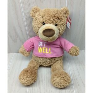Gund Brown Teddy Bear Pink Get Well Shirt Top w/ Tag gift
